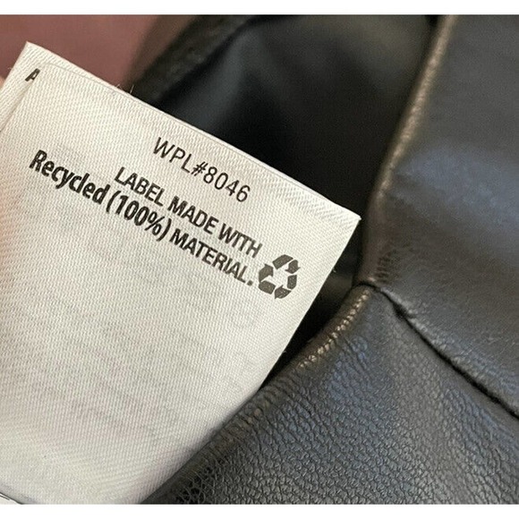 Inc Black Faux Leather Pull‎ On Skinny Leg Pants Size 4 Stretch - Picture 7 of 7